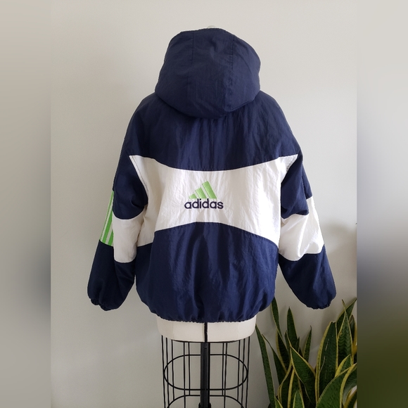 LATE 90s oversized Adidas puffy coat - Picture 3 of 5